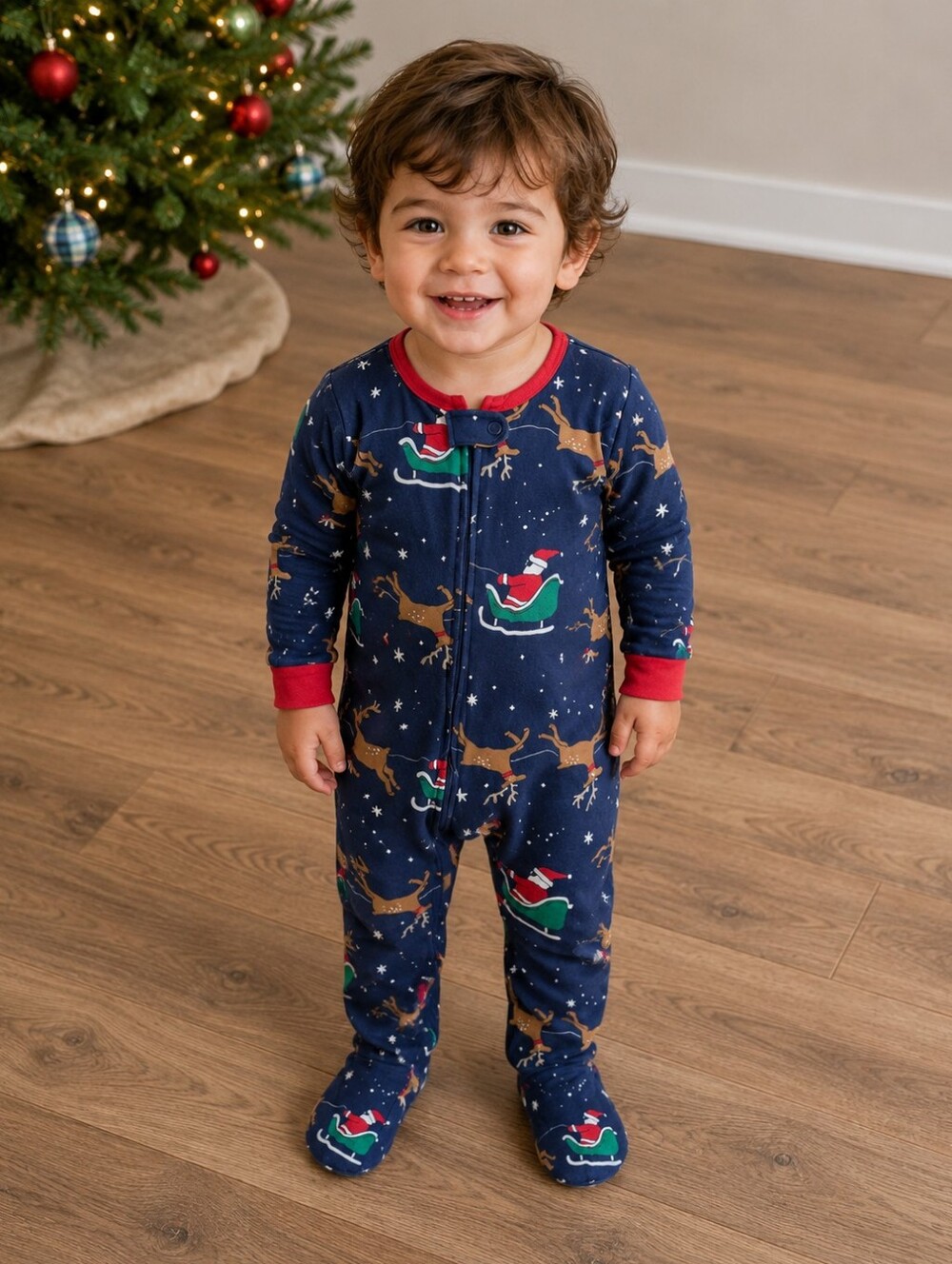 2t Carter's Christmas Footie pajamas
